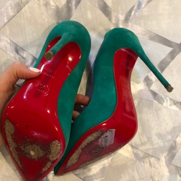 Emerald green red bottoms Clearance